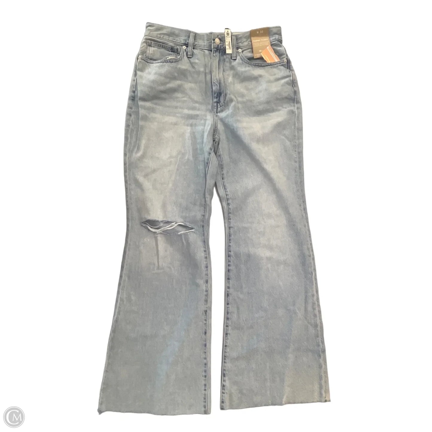 Jeans Flared By Madewell In Blue Denim, Size: 10