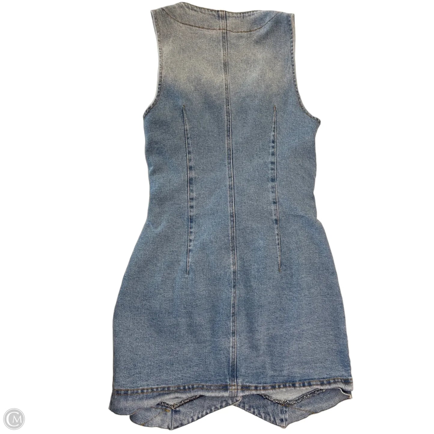 Dress Casual Short By Le Lis In Blue Denim, Size: S