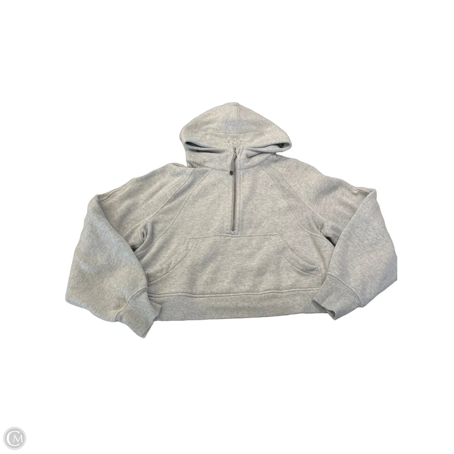 Athletic Jacket By Lululemon In Grey, Size: M