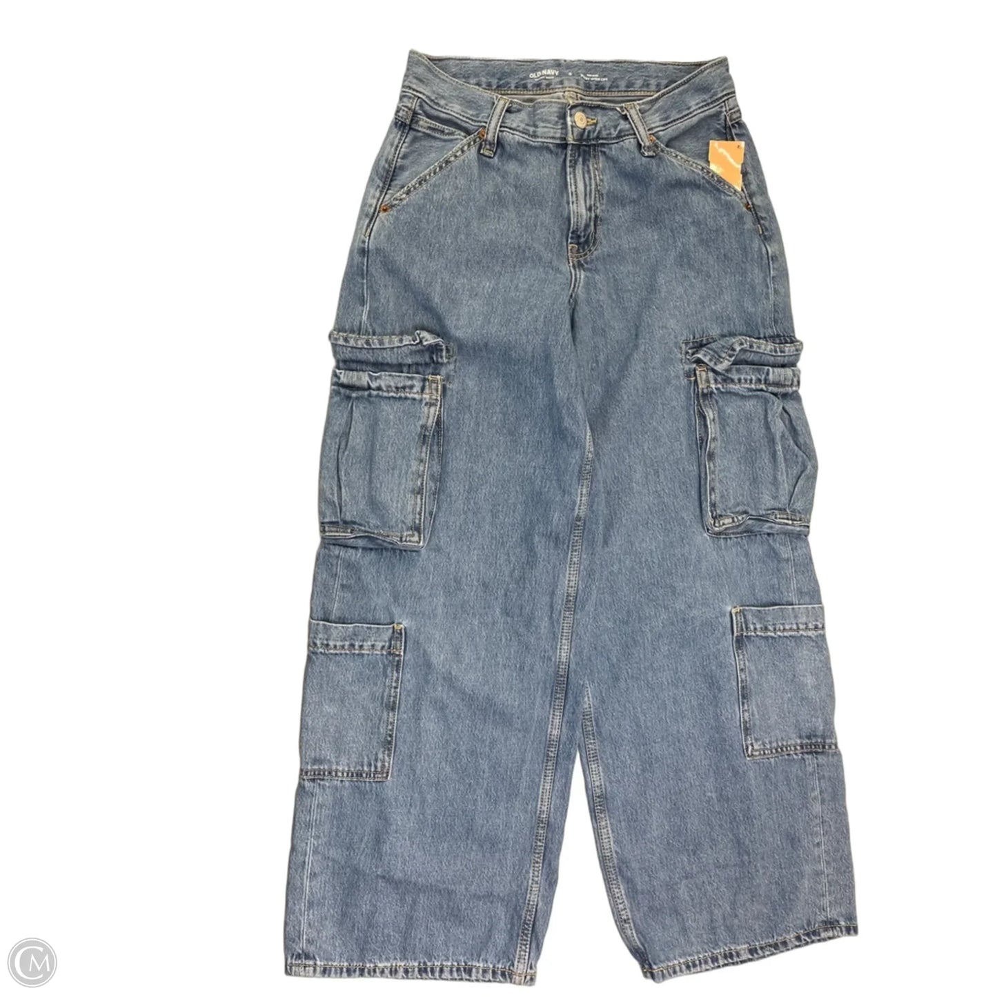 Jeans Wide Leg By Old Navy In Blue Denim, Size: 0