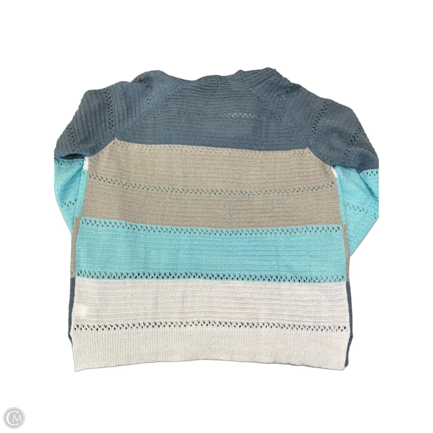Sweater By Clothes Mentor In Blue & Grey, Size: Xxl