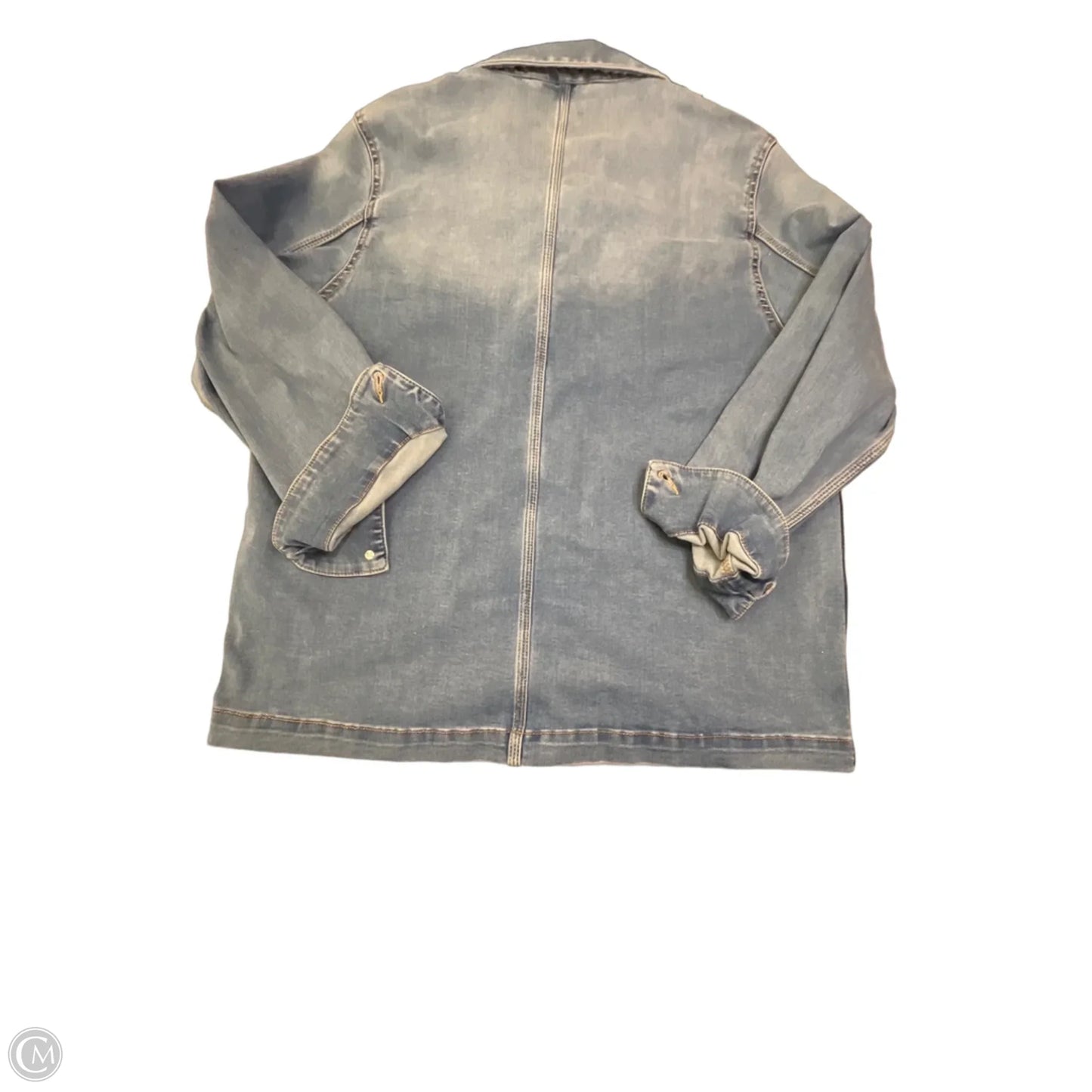 Jacket Denim By Well Worn In Blue Denim, Size: L