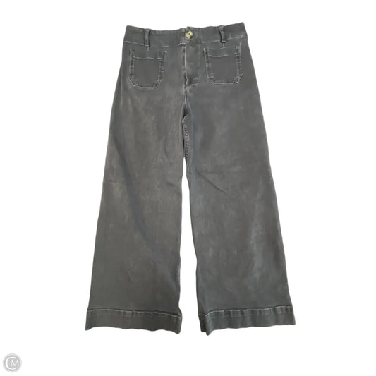 Jeans Cropped By Pilcro In Black Denim, Size: 12