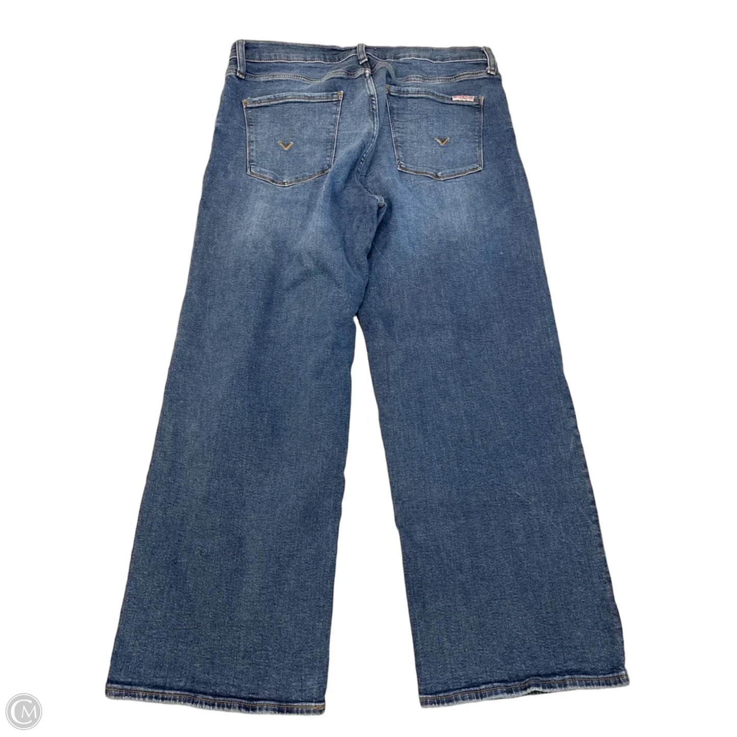 Jeans Straight By Hudson In Blue Denim, Size: 12