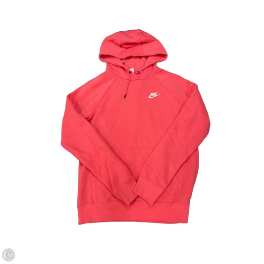 Sweatshirt Hoodie By Nike Apparel In Pink, Size: S
