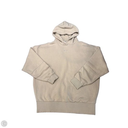 Sweatshirt Hoodie By Reebok In Taupe, Size: Xs