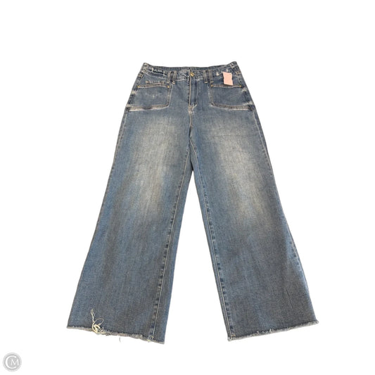 Jeans Wide Leg By Eesome In Blue Denim, Size: 4