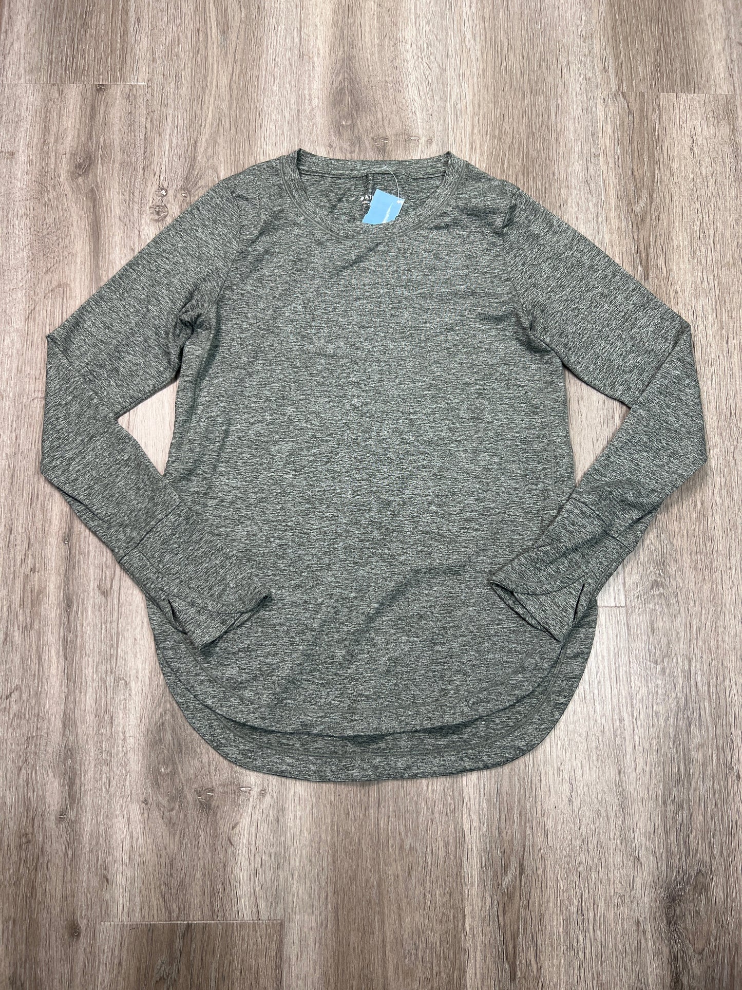 Athletic Top Long Sleeve Crewneck By Athleta In Green, Size: Xs