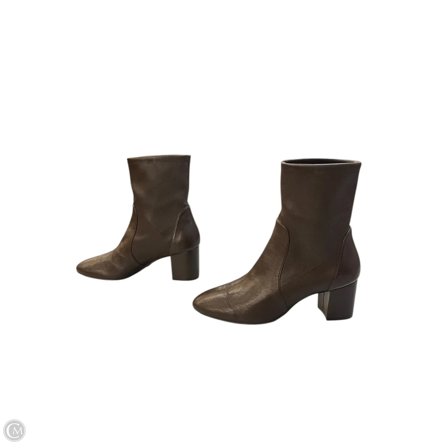 Boots Designer By Stuart Weitzman In Brown, Size: 6.5
