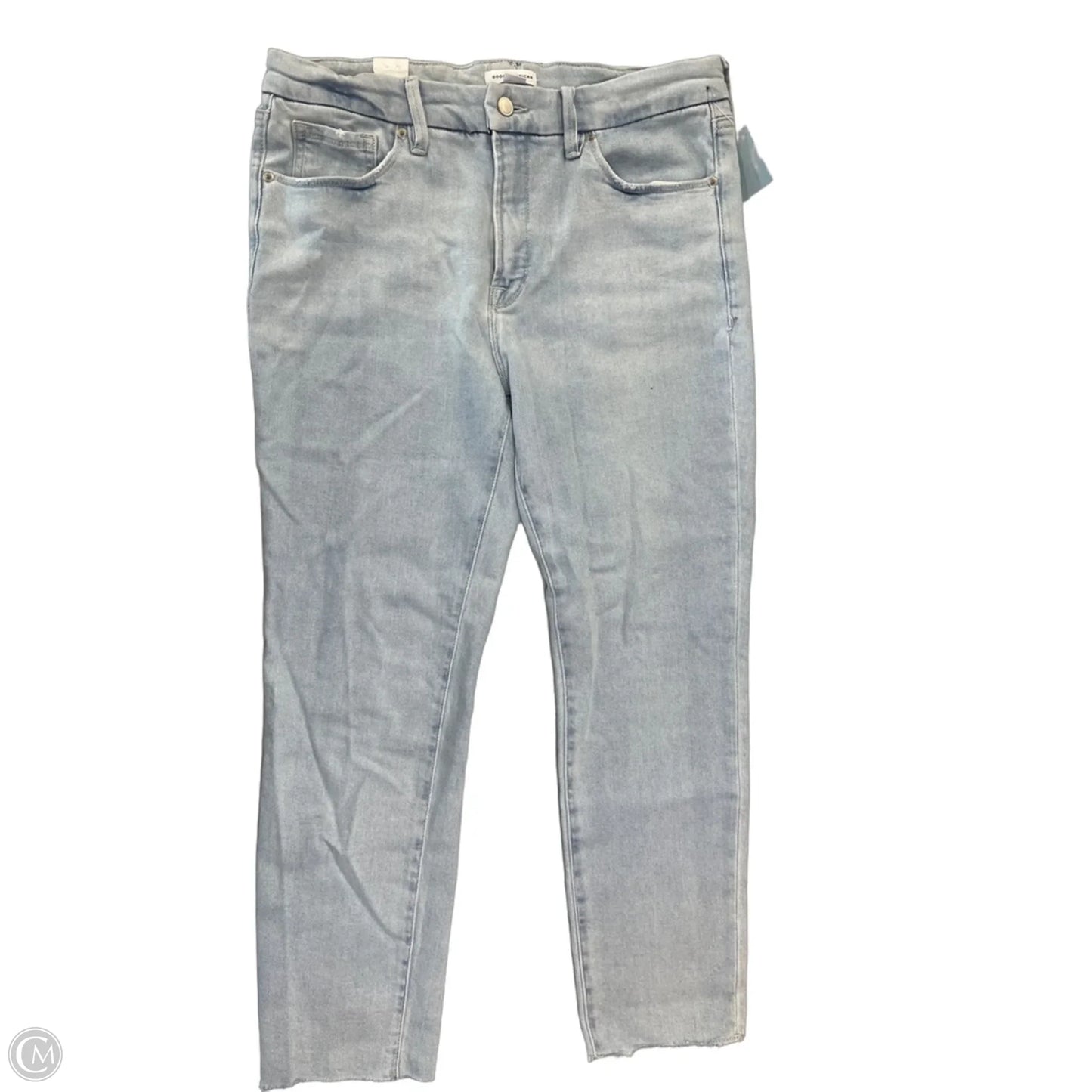 Jeans Straight By Good American In Blue, Size: 14