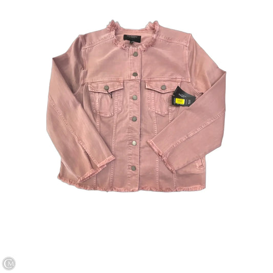 Jacket Denim By Liverpool In Pink, Size: 1x