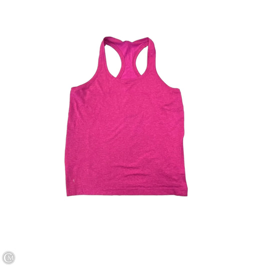 Athletic Tank Top By Lululemon In Pink, Size: Xl