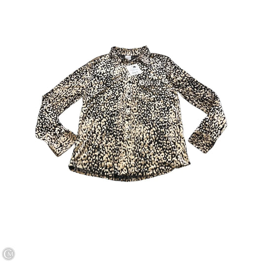 Top Long Sleeve By Clothes Mentor In Animal Print, Size: L