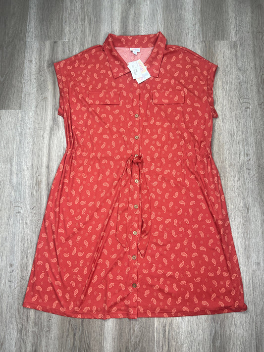 Paisley Print Dress Casual Short Lularoe, Size 2x