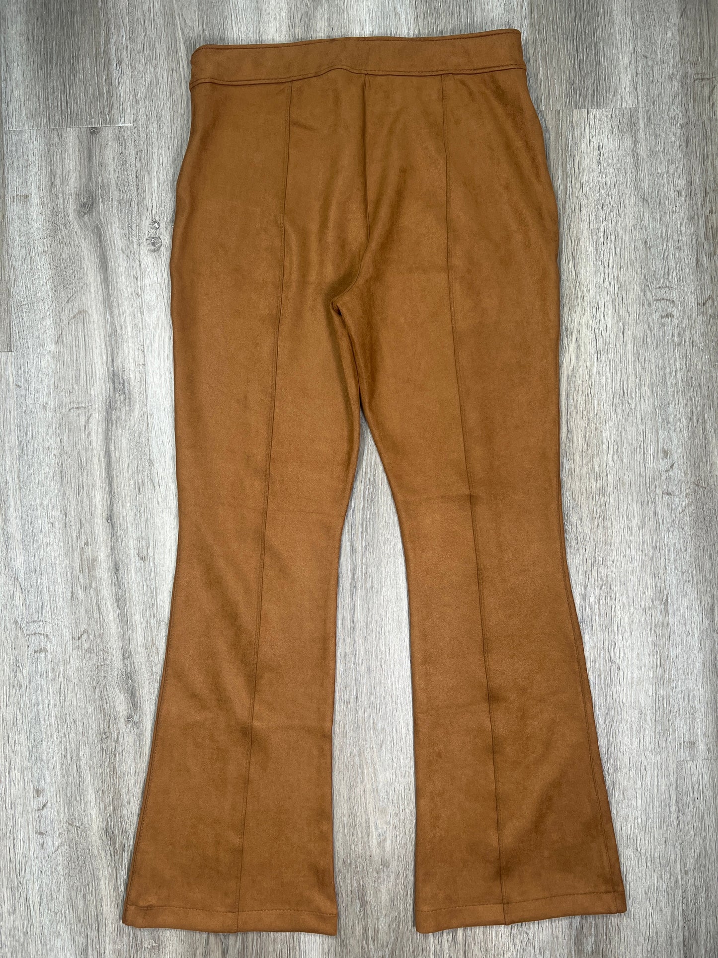 Brown Pants Wide Leg Spanx, Size 2x