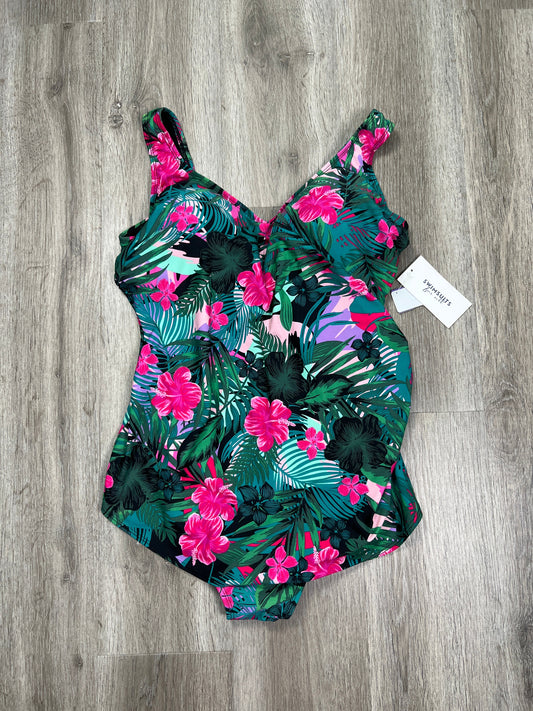 Floral Print Swimsuit Swimsuits for all, Size 2x