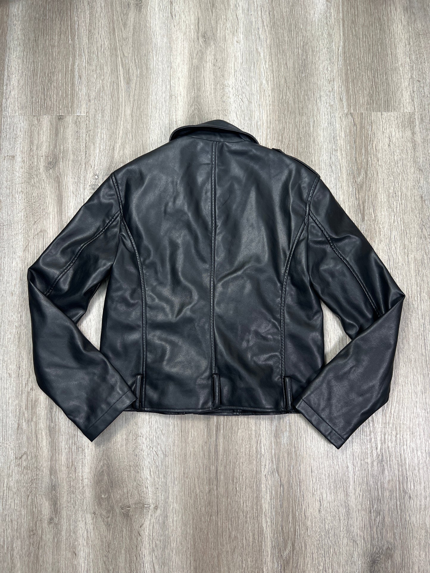 Jacket Moto By Forever 21 In Black, Size: S