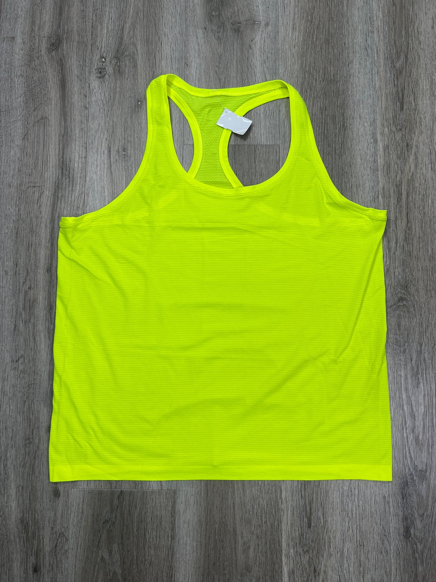 Athletic Tank Top By Lululemon In Yellow, Size: 1x