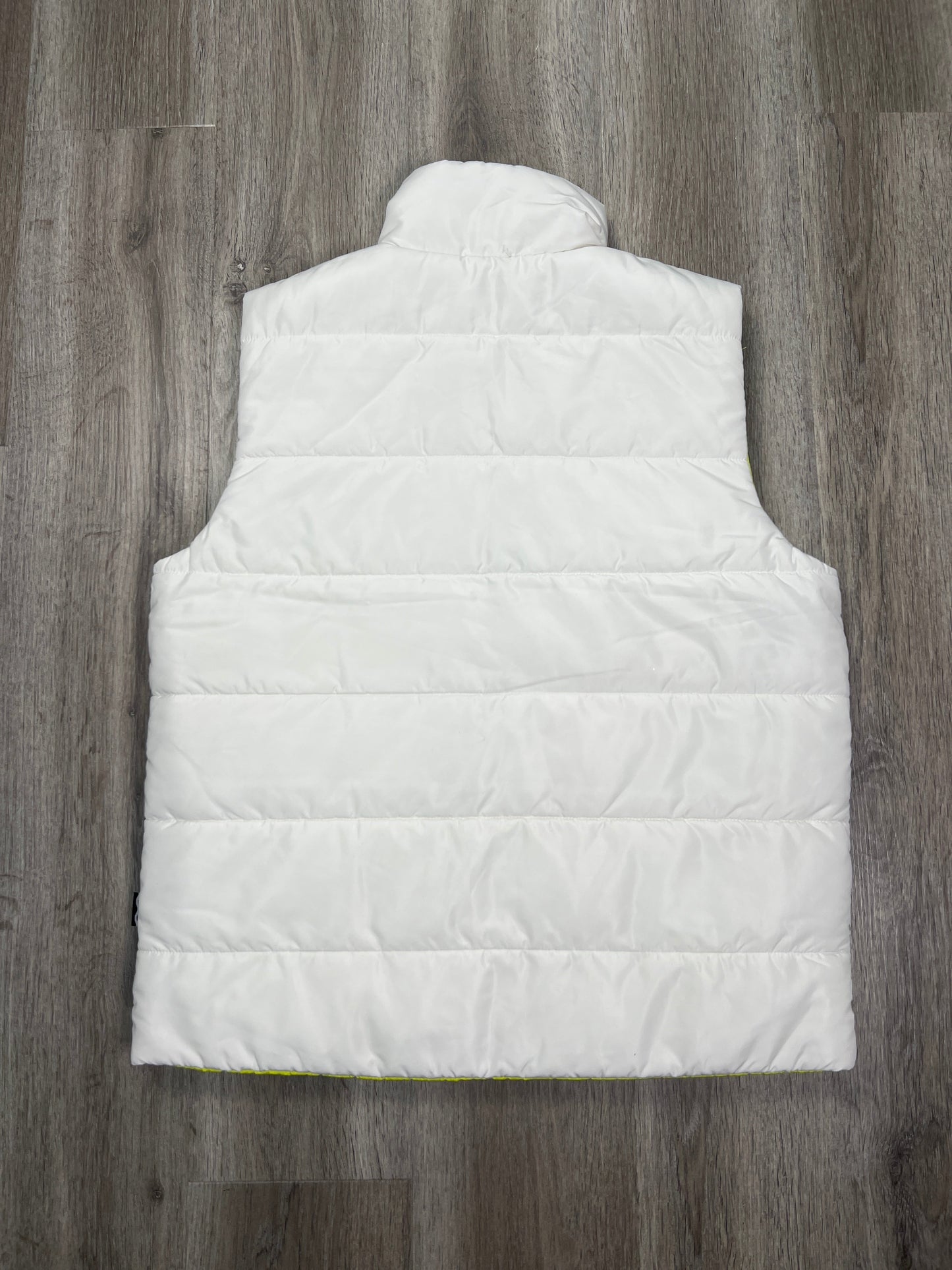 Vest Puffer & Quilted By Clothes Mentor In Green & White, Size: M