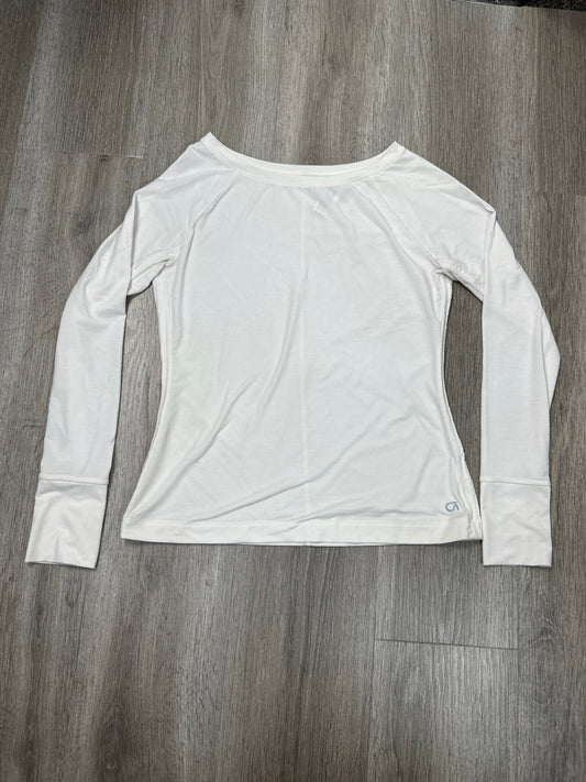 Athletic Top Long Sleeve Crewneck By Gapfit In Cream, Size: Xsp