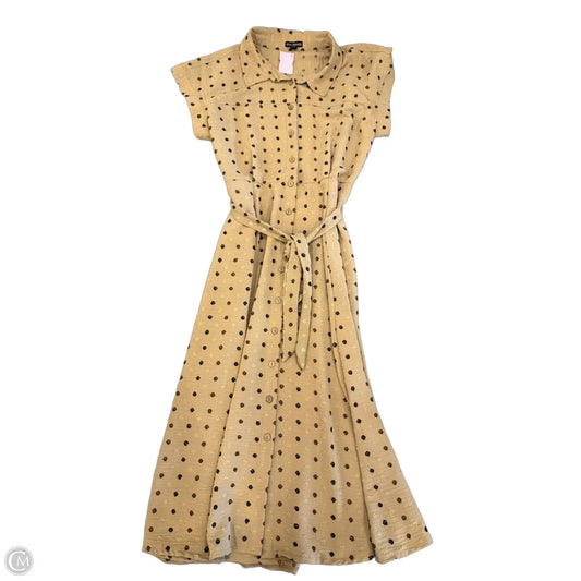 Dress Casual Midi By Nina Leonard In Brown, Size: L