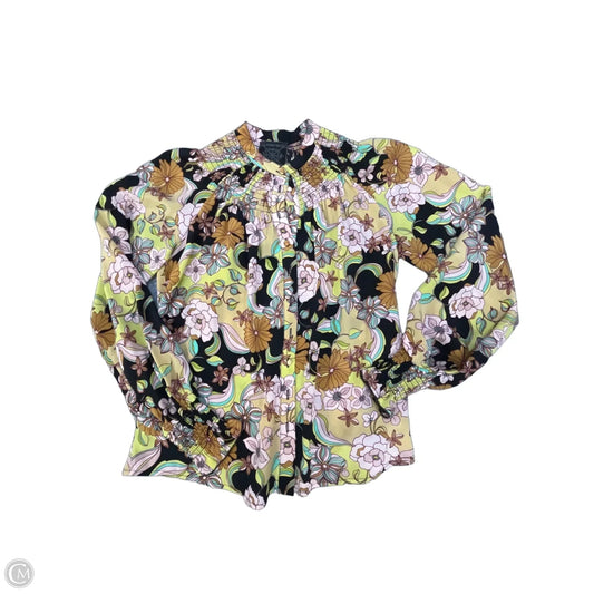 Top Long Sleeve Designer By Johnny Was In Floral Print, Size: Xs