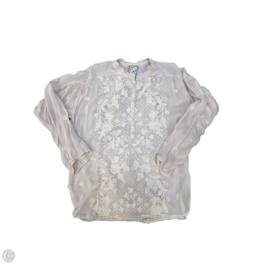 Top Long Sleeve Designer By Johnny Was In Pink, Size: Xs