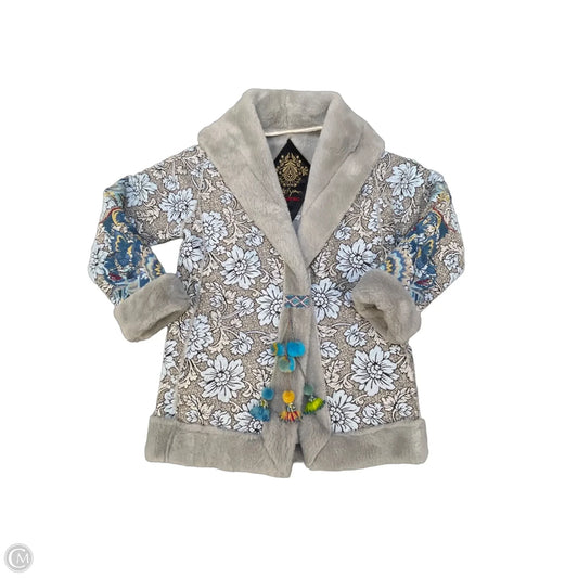 Coat Designer By Johnny Was In Grey, Size: Xs