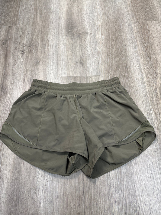 Athletic Shorts By Lululemon In Green, Size: M