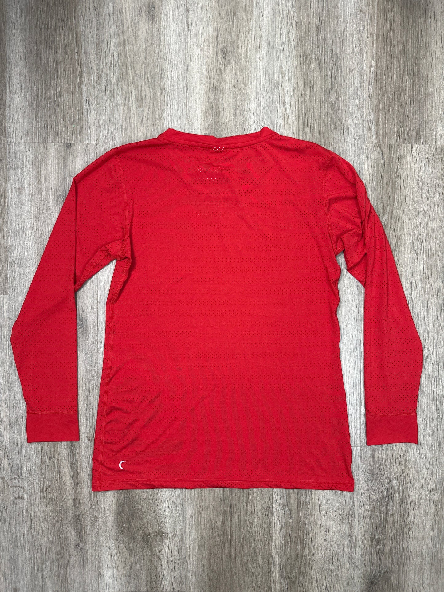 Athletic Top Long Sleeve Crewneck By Zyia In Red, Size: Xl