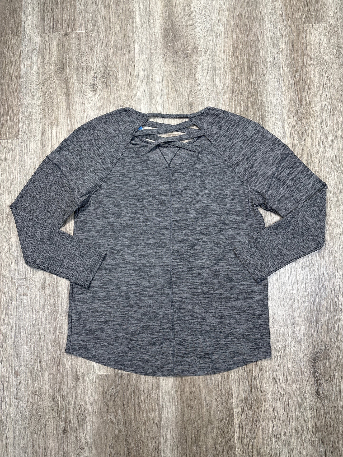 Athletic Top Long Sleeve Crewneck By Apana In Grey, Size: M