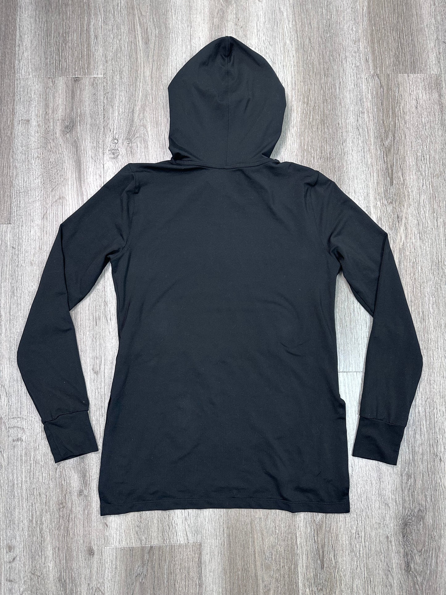 Athletic Top Long Sleeve Hoodie By Nike Apparel In Black, Size: S