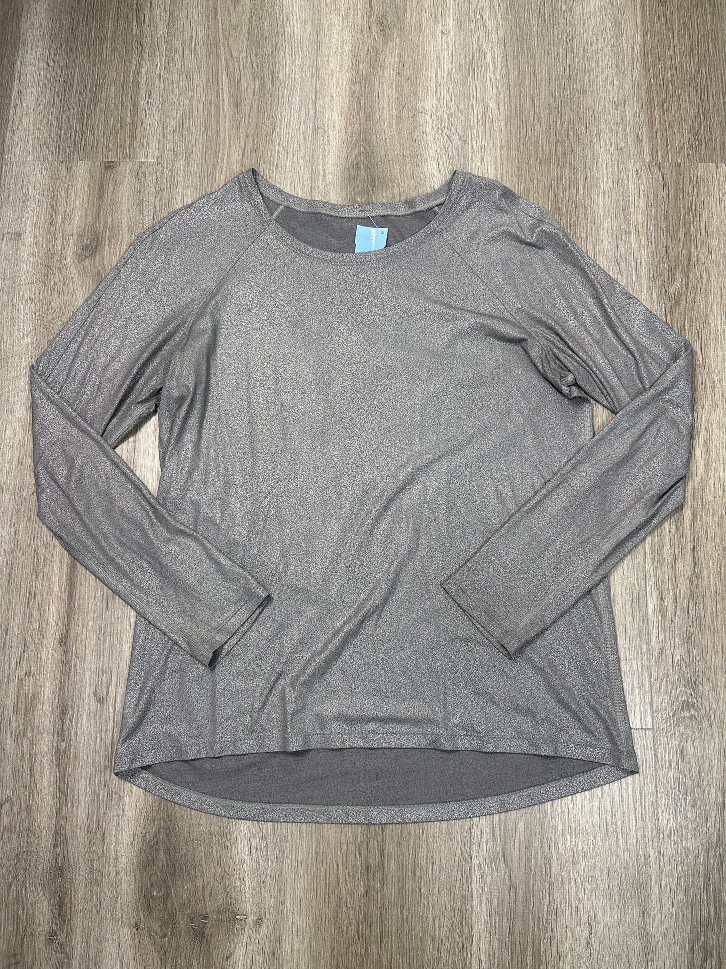 Athletic Top Long Sleeve Crewneck By Lululemon In Grey, Size: M