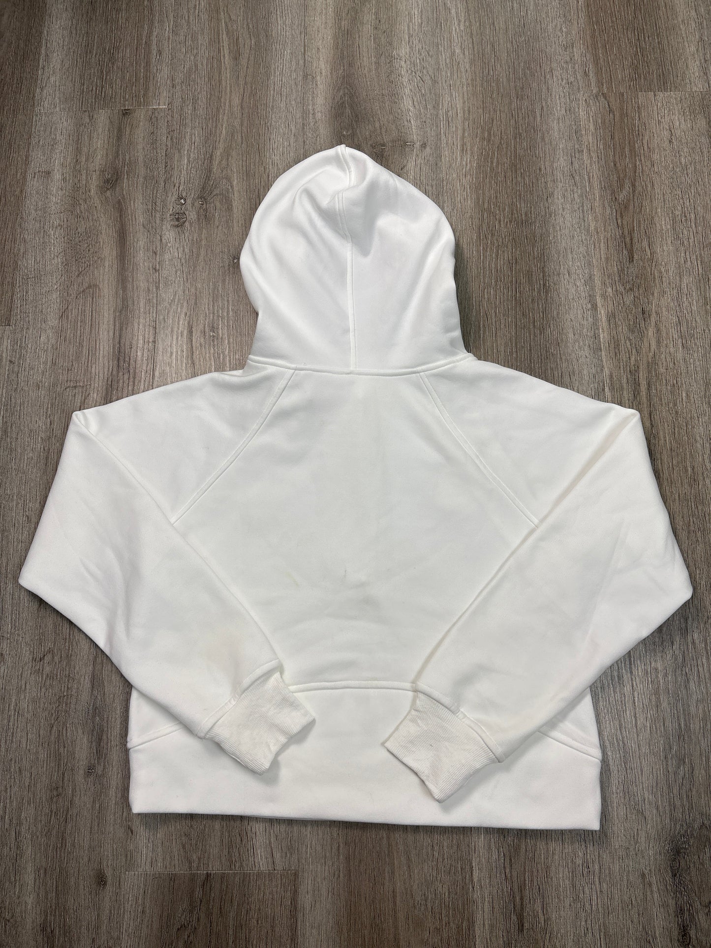 Athletic Top Long Sleeve Hoodie By Laslulu In White, Size: S