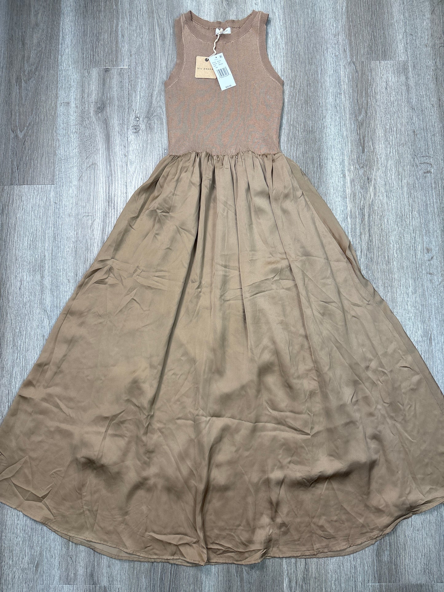 Dress Casual Maxi By Blu Pepper In Brown, Size: M