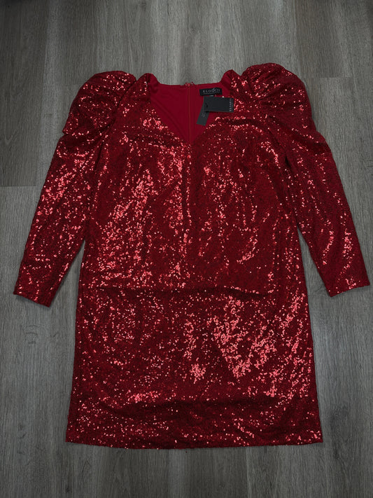 Dress Party Short By Eloquii In Red, Size: Xl