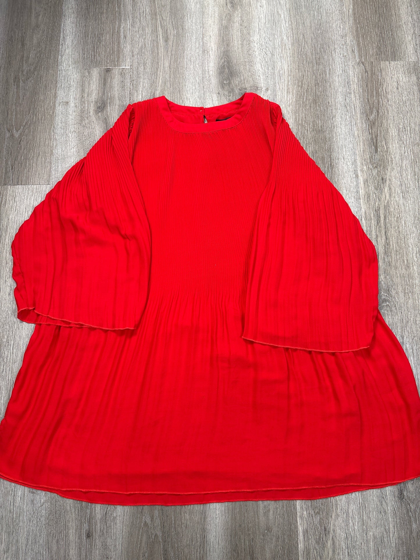 Dress Casual Short By Nina Leonard In Red, Size: L