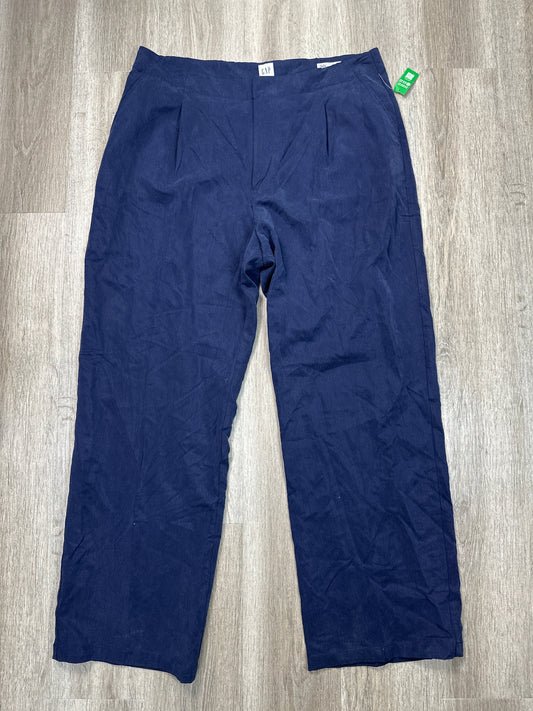 Pants Wide Leg By Gap In Blue, Size: 2x