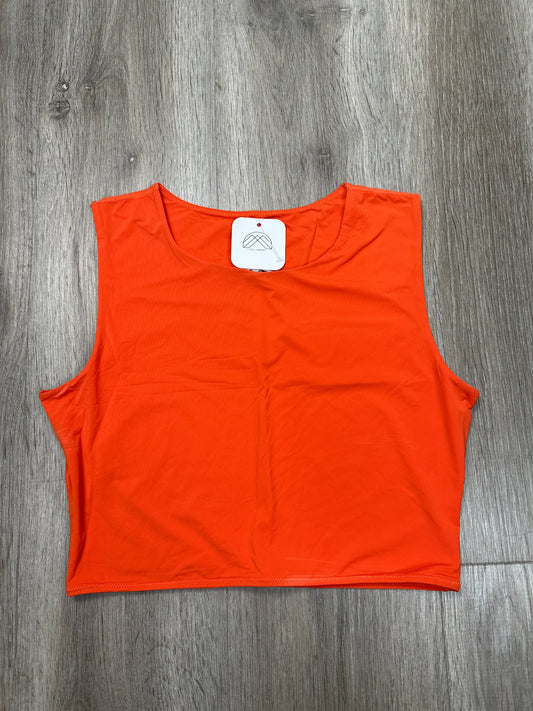 Athletic Bra By Mono B In Orange, Size: L