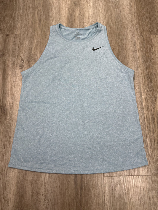 Athletic Tank Top By Nike Apparel In Blue, Size: M