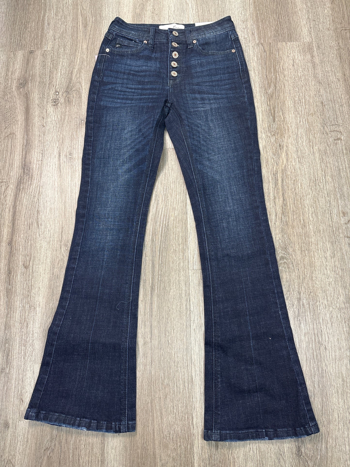 Jeans Flared By Kancan In Blue Denim, Size: 0