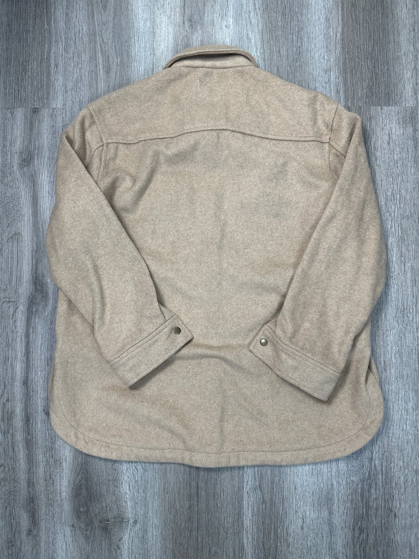 Jacket Shirt By Old Navy In Brown, Size: M