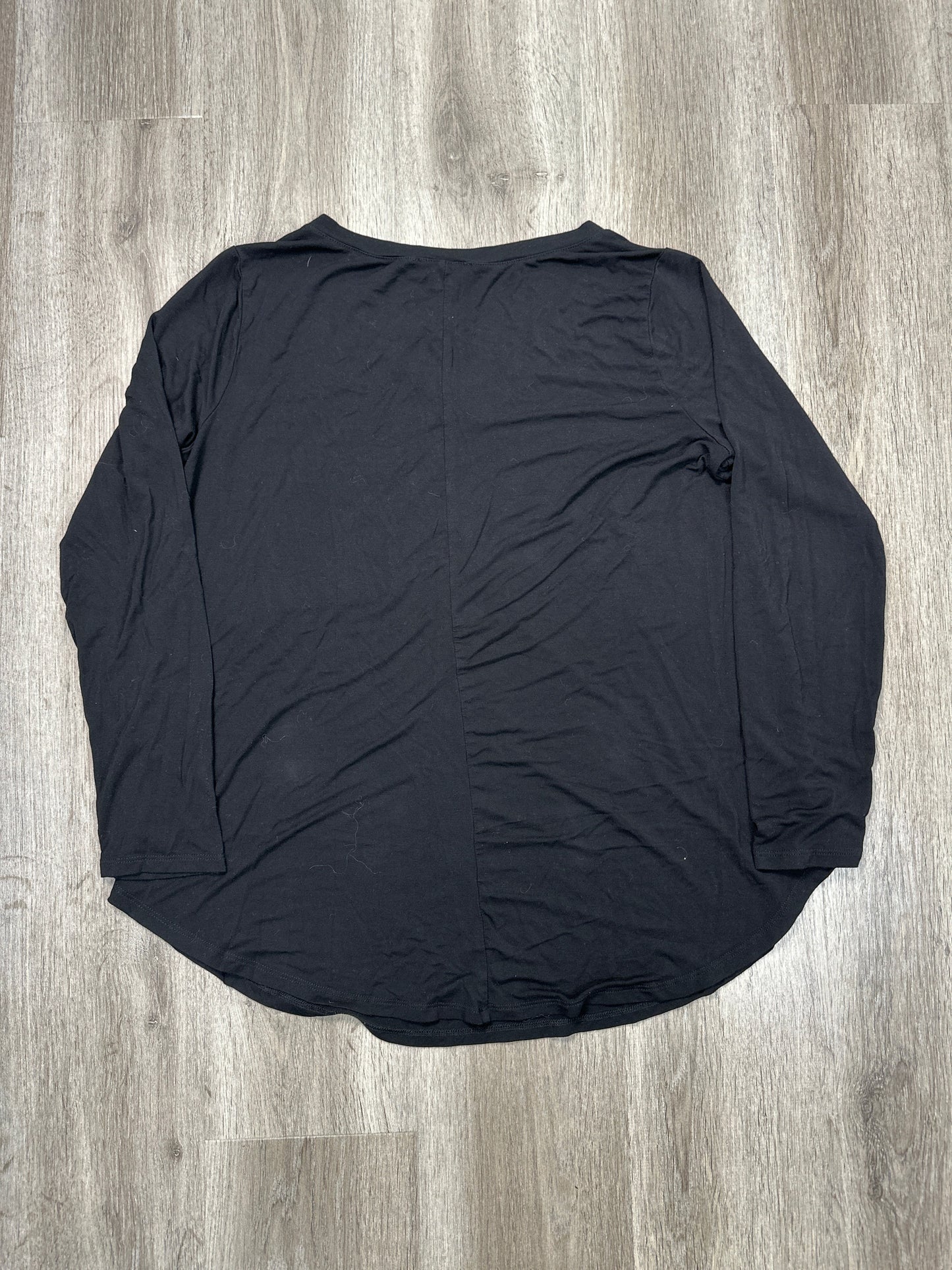 Top Long Sleeve By Zenana Outfitters In Black, Size: 1x