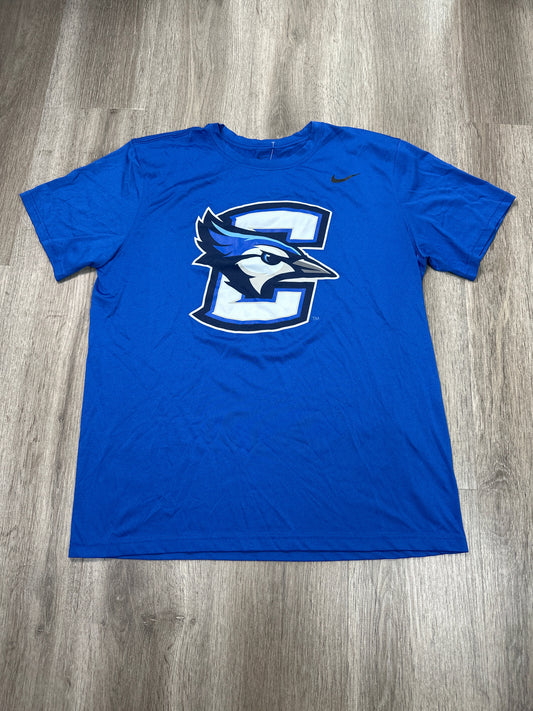 Top Short Sleeve By Nike Apparel In Blue, Size: L