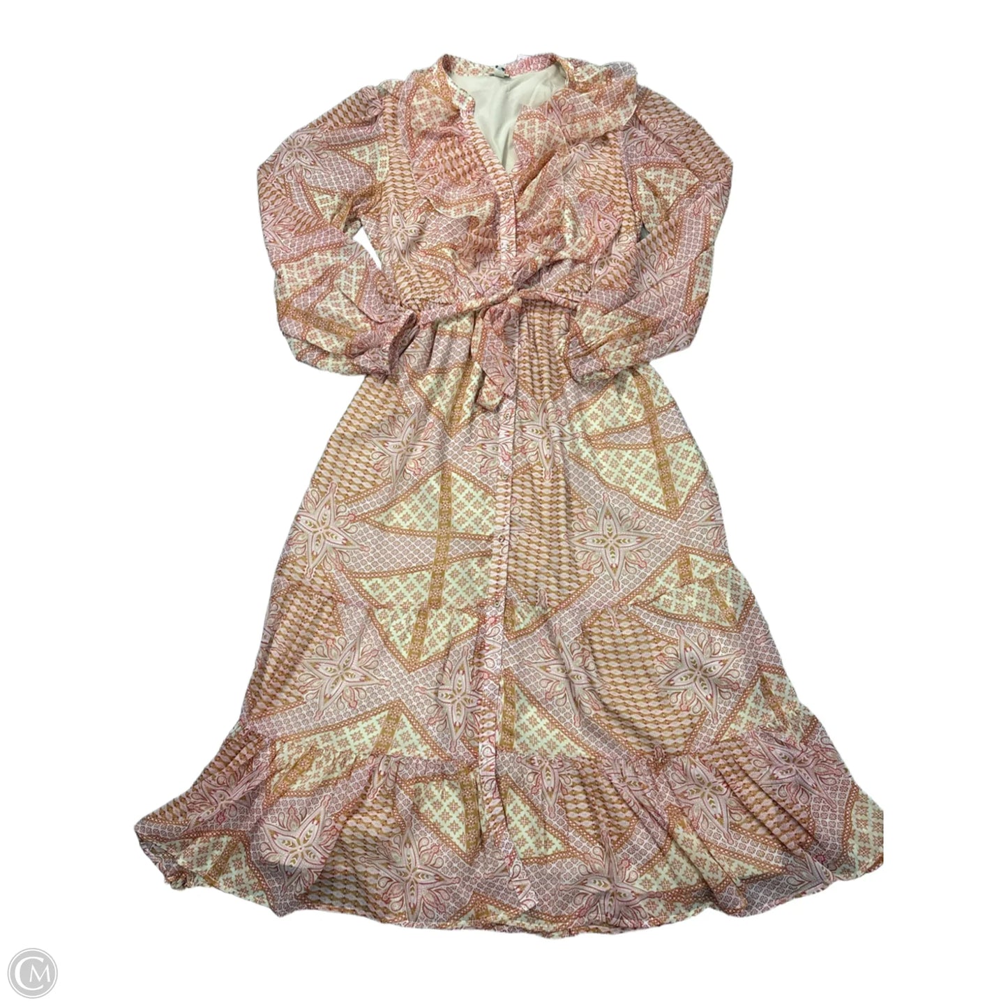 Dress Casual Maxi By River Island In Pink, Size: M