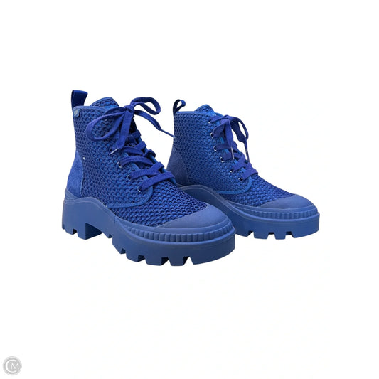 Boots Designer By Tory Burch In Blue, Size: 6.5