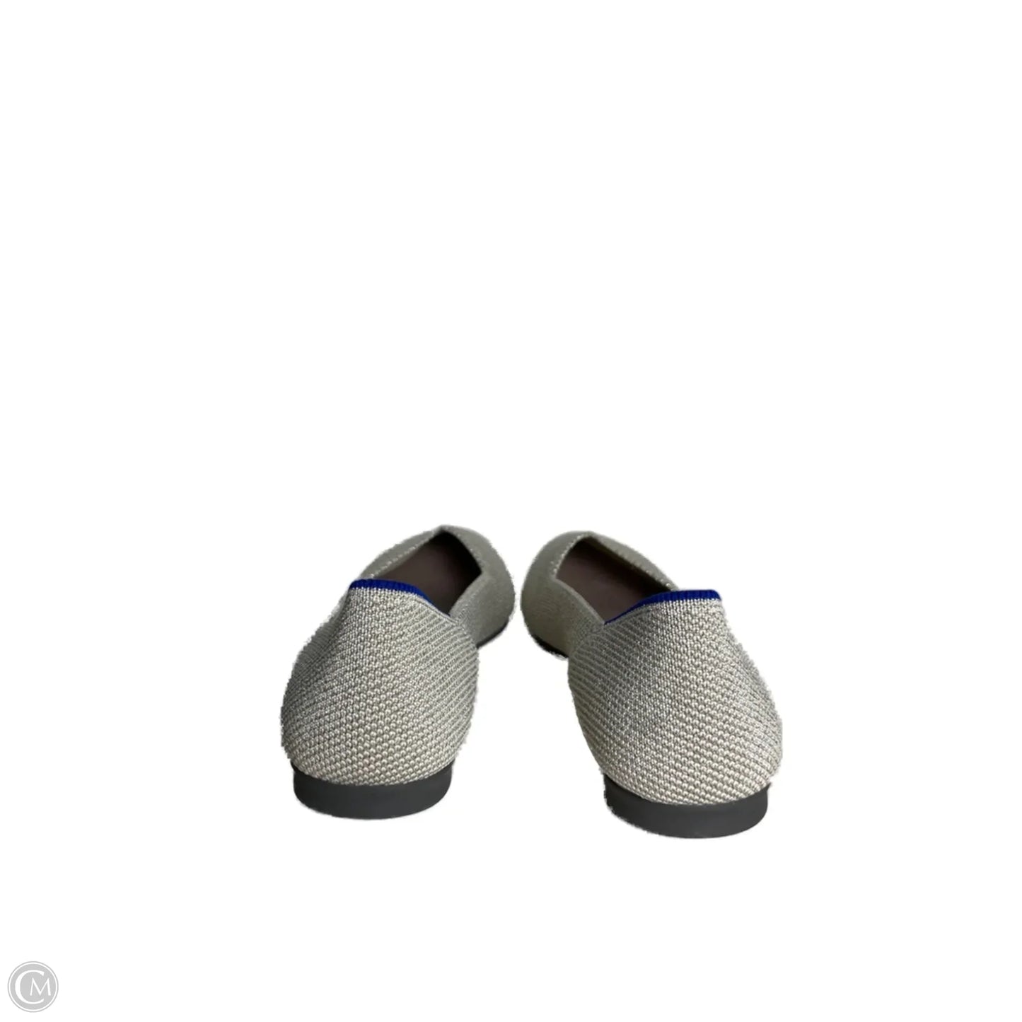 Shoes Flats By Rothys In Silver, Size: 5.5