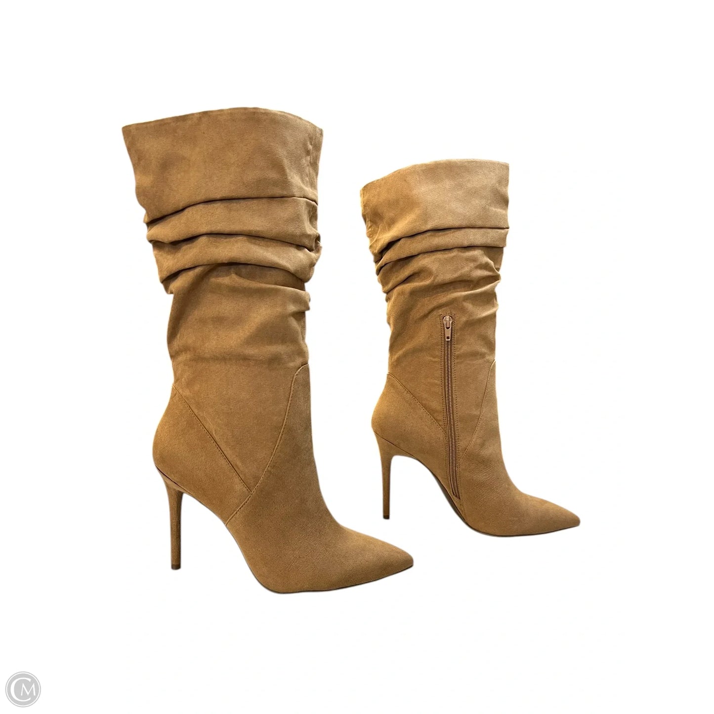 Boots Mid-calf Heels By Jessica Simpson In Tan, Size: 10