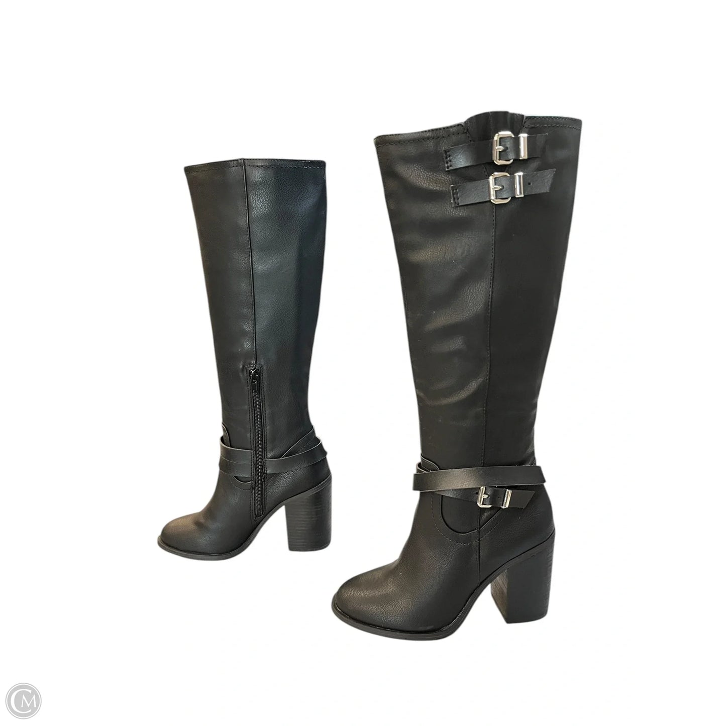 Boots Mid-calf Heels By Madden Girl In Black, Size: 5.5