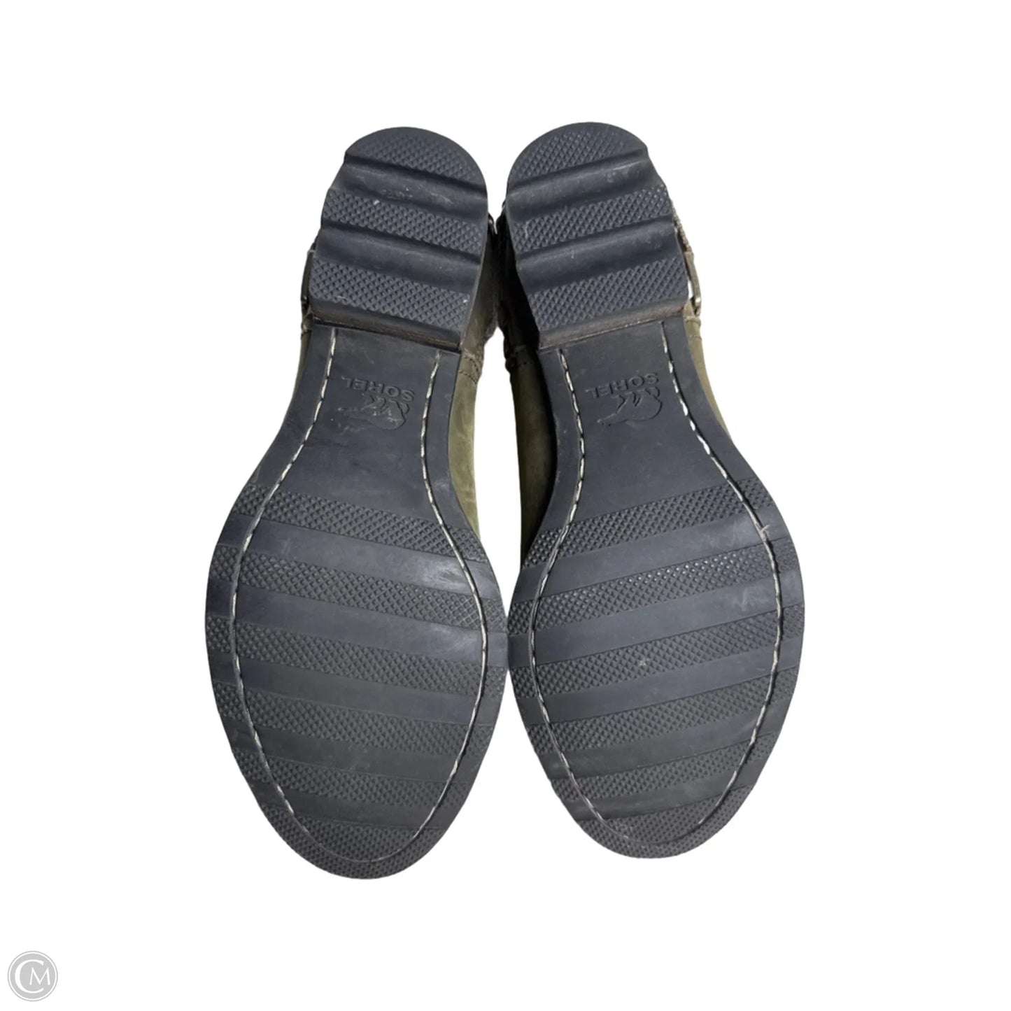 Boots Ankle Flats By Sorel In Green, Size: 9.5